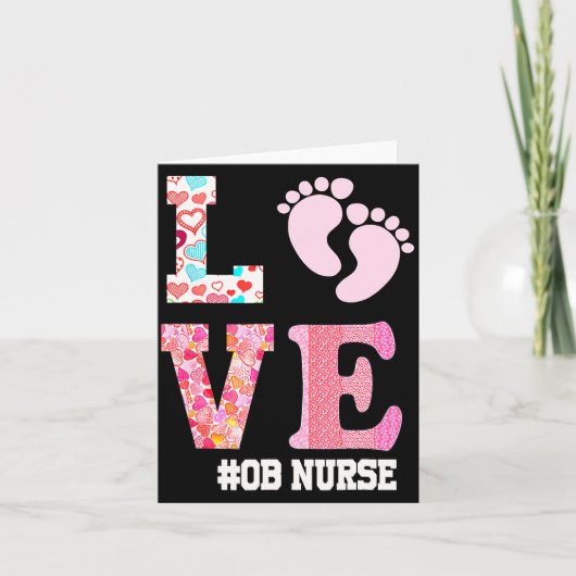 Carte Ob Nurse Valentines Day Delivery Labor Nursing 1 (Devant)