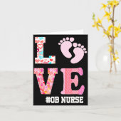 Carte Ob Nurse Valentines Day Delivery Labor Nursing 1 (Fleur jaune)