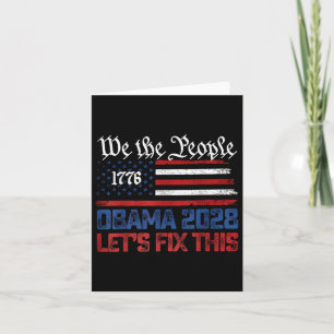 Carte Obama 2028 Réparons Cela Nous, Les Gens Vintage Am