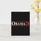 Carte Obama 28 Retro Vintage (Fleur jaune)