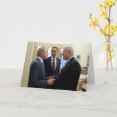 Carte Obama Bush et Clinton (Fleur jaune)