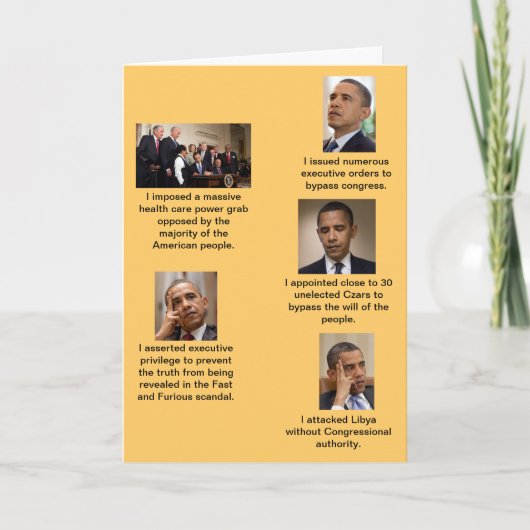 Carte Obama le dictateur (Devant)