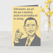 Carte Obama Nobel Prize Card (Fleur jaune)