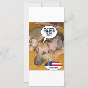 Carte Obama Pet/Whitehouse Humour