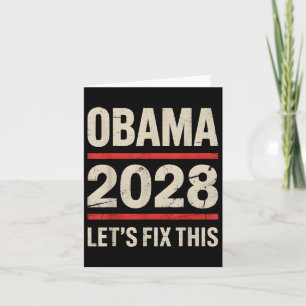 Carte Obama Président Vintage 2028 Obama _24