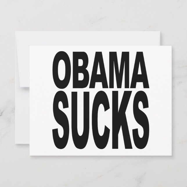 Carte Obama Sucks (Devant)