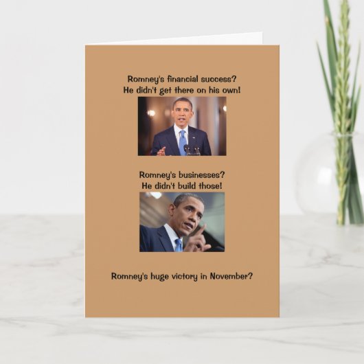 Carte Obama sur le succès (Devant)