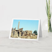 Carte Obélisque antique à Louxor, Égypte, (Devant)