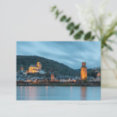 Carte Oberwesel am Rhein, Allemagne (Debout devant)