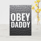 CARTE OBEY DADDY HAPPY BANTHDAY DADDY DOM CARDS (Fleur jaune)