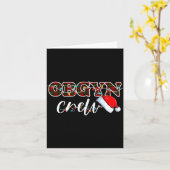 Carte Obgyn Crew Christmas Lights Santa Hat  (Fleur jaune)