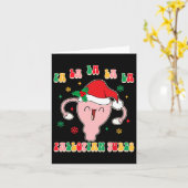 Carte Obgyn, sage-femme Doula Christmas Fa La La Fallo (Fleur jaune)