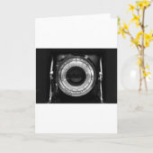 Carte objectif caméra vintage (Fleur jaune)