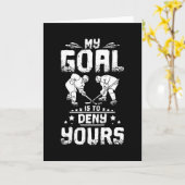 Carte Objectif de hockey sur glace (Fleur jaune)