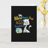 Carte Objectifs de résolution du Nouvel An - Résister au (Fleur jaune)