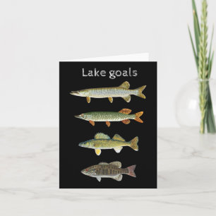 Carte Objectifs du lac Pêcher brochet musqué Walleye Pet