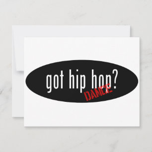 Carte Objets de danse Hip hop - obtenu hip hop