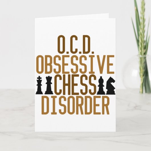 Carte Obsédé d'échecs (Devant)