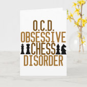 Carte Obsédée par les échecs (Fleur jaune)