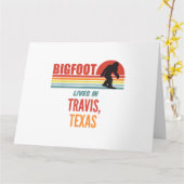 Carte Observation de Bigfoot à Travis Texas (Fleur jaune)