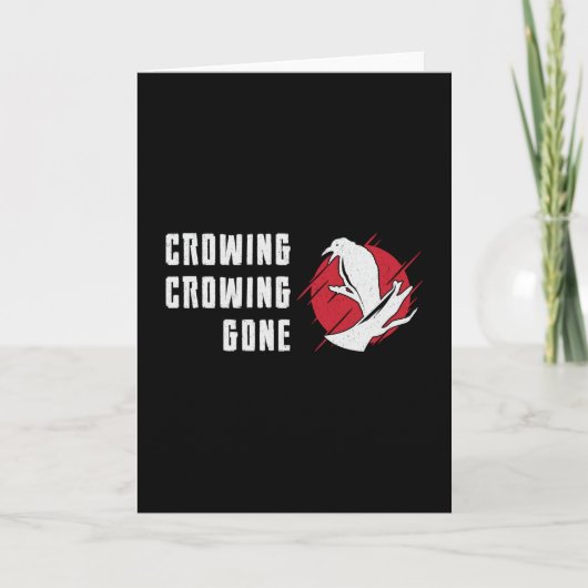 Carte Observation d'oiseaux Crowwing Crowing Crowing Gon (Devant)
