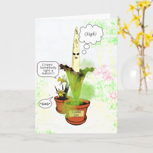 Carte Obtenant à des puanteurs plus anciennes (Fleur jaune)