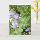 Carte Obtenez bien (Fleur jaune)