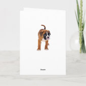 Carte Obtenez Bien Bientôt Boxer Chien Greeting Card - V (Dos)
