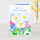 Carte Obtenez Bien Bientôt Chirurgie Du Genou Fleurs De (Fleur jaune)