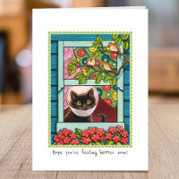 Obtenez Bien Bientôt Cute Chat personnalisé plié