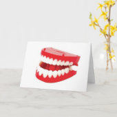 Carte Obtenez bien Bientôt les dents qui chattent (Fleur jaune)