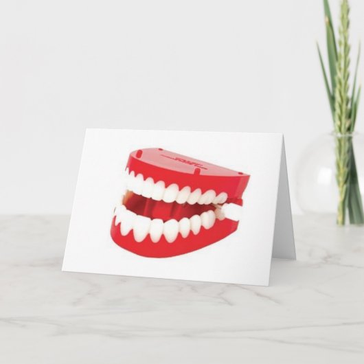 Carte Obtenez bien Bientôt les dents qui chattent (Devant)