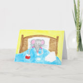 Carte Obtenez bien bientôt Missy Mouse Malade dans la ca (Devant)