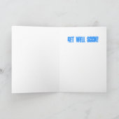 Carte Obtenez Bien Bientôt Patch Bear Card (Intérieur)