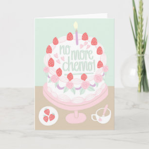 Carte Obtenez bien cancer encouragement motivation rose