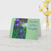 CARTE OBTENEZ DES IRISATIONS BIEN/PURPLE, "VOUS ÊTES DAN (Fleur jaune)