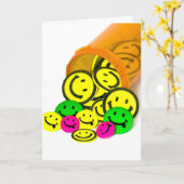 Carte Obtenez des pilules de sourire bientôt (Fleur jaune)
