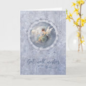 Carte Obtenez des souhaits de fée dans la lune (Fleur jaune)