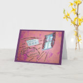 Carte Obtenez le meilleur bientôt collage (Fleur jaune)