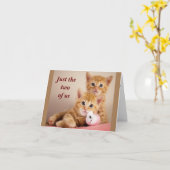 CARTE *OBTENEZ LE MISTLETOE HUNG* NOUS POUVONS RUB NOSES (Fleur jaune)