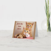 CARTE *OBTENEZ LE MISTLETOE HUNG* NOUS POUVONS RUB NOSES (Devant)