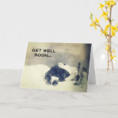 Carte Obtenez le puits bientôt (le chat malade) (Fleur jaune)