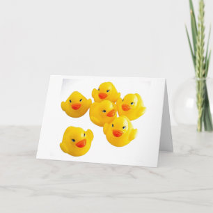 CARTE OBTENEZ LES DUCKIES EN CAOUTCHOUC PRÊTS-BÉBÉS