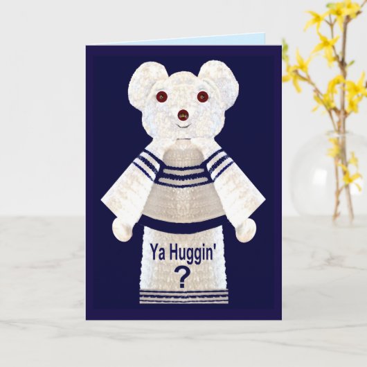 Carte "obtenez puits de Huggin d'ours bientôt" (Fleur jaune)