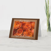 Carte Obtenir de bonnes fleurs orange (Devant)