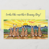 Carte Obtenir Eh Bien Lapin Lapin Sunrise Scène Whimsica (Devant / Derrière)