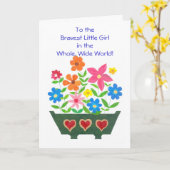 Carte Obtenir le bien pour un enfant atteint de ca (Fleur jaune)