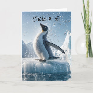 Carte Obtenir Le Pingouin Plus Âgé Sur La Glace