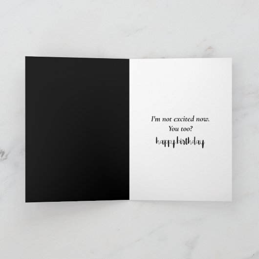 Carte Obtenir un Humour d'anniversaire plus âgé (Intérieur)