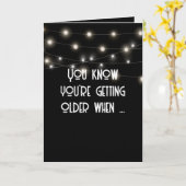 Carte Obtenir un Humour d'anniversaire plus âgé (Fleur jaune)